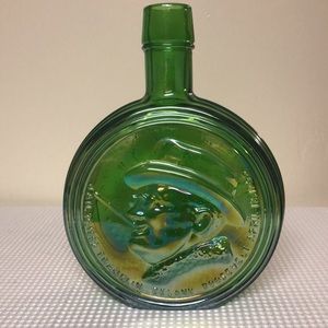 Wheaton 1st Ed. President FRANKLIN DELANO ROOSEVELT Green Glass Bottle Rare